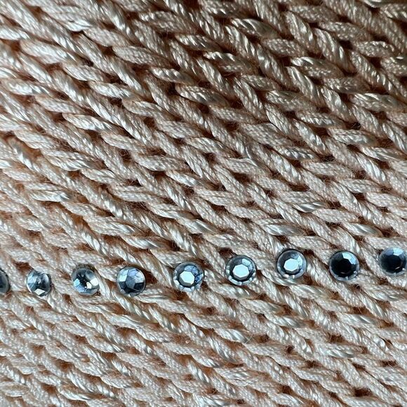 Vtg Nannell Women’s Hand Knit Sweater wool & Angora Rabbit Hair Peach Color M - Picture 7 of 12